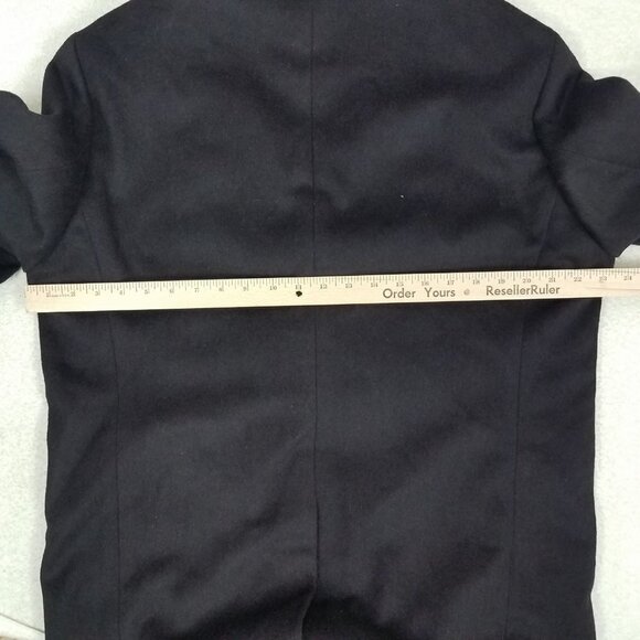 NEW Jack Victor Elements Men's L Kai Double Breasted Coat in Dark Burgundy Wool - Picture 13 of 15